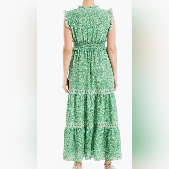 Max Studio Green Floral Maxi Dress | Size XL - NWT - Picture 4 of 5